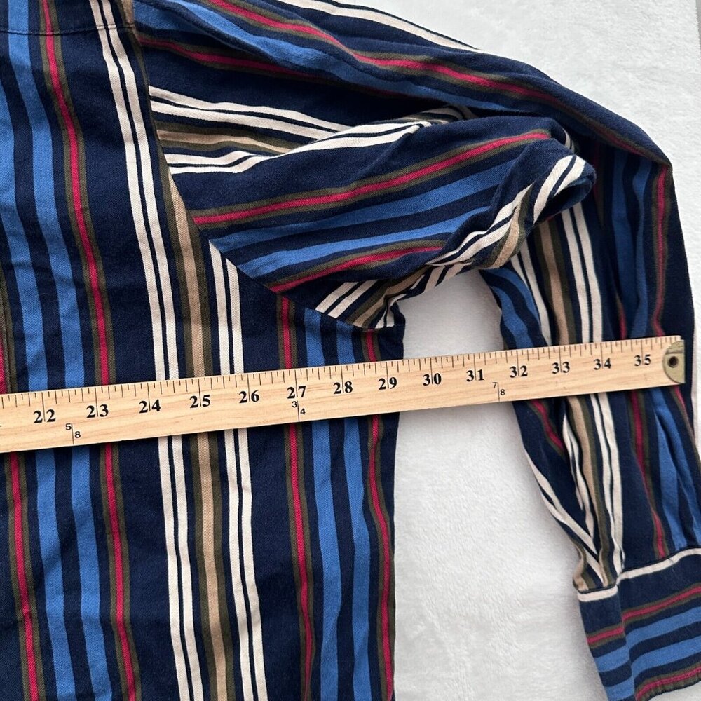 Vintage Wrangler Shirt Mens 2XL Western Pearl Snap Striped Rodeo Cowboy - Picture 4 of 7